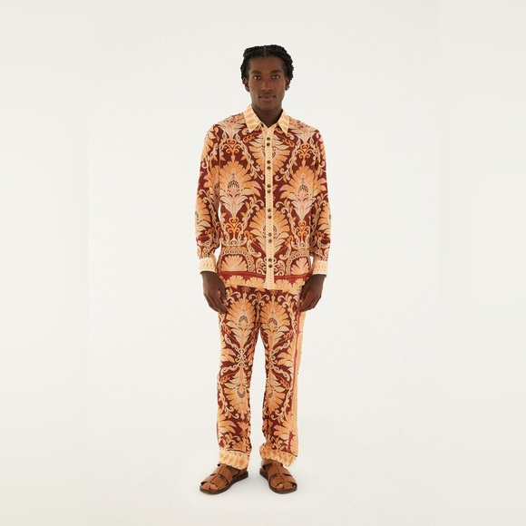 Red Wonderful Tapestry Pants - Picture 2 of 5